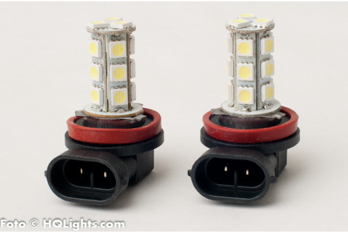 H11 LED, 18 leds, 2 lamps