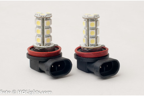H11 LED, 18 leds, 2 lamps