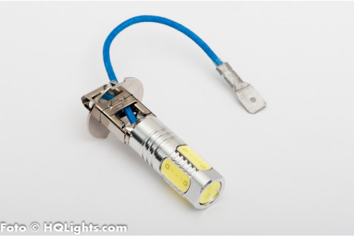 H3 Xtreme LED, extra powerfull 7.5W 400LM, 5 led, white 6000K (1 lamp)