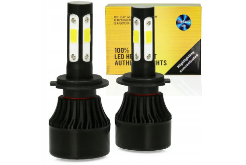 H7 S4 360° COB 80W 16000 LM, 6000K, halv / helljus, CANBUS, 2 lampor