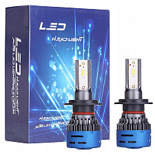 LED Headlight Bulbs, H7 CREE 2x50W 20000 LM 6500K, Ultra Low/High Beam, CANBUS, 2 Lamps, iFocis