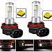H8 H9 H11 LED 8x CREE XBD ultra white 6000K, 8000LM, passive cooling, 2 pcs