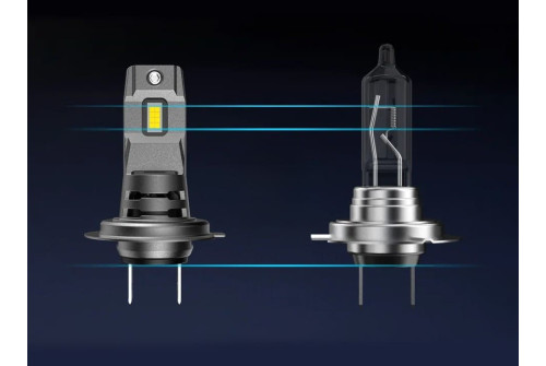 LED H7-lampor 6000K 4000 lumen med aktiv kylning och IP68 vattentät klassning, Interlook I7S