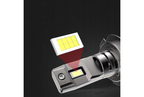 LED H7-lampor 6000K 4000 lumen med aktiv kylning och IP68 vattentät klassning, Interlook I7S