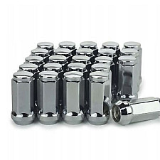 Hjulmutter M14 x 1,5 42 mm 60° Stål Silver Kromad (20 st)