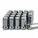 Wheel nuts M14 x 1,5 42 mm 60°, steel, silver chrome (20 pcs)