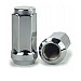 Wheel nuts M14 x 1,5 42 mm 60°, steel, silver chrome (20 pcs)