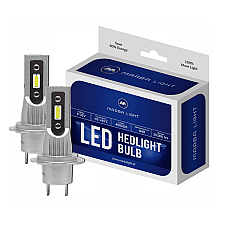 LED Bulb, H7 CSP, 4000 LM, 6000K, CANBUS, 2 Lamps, CE E9