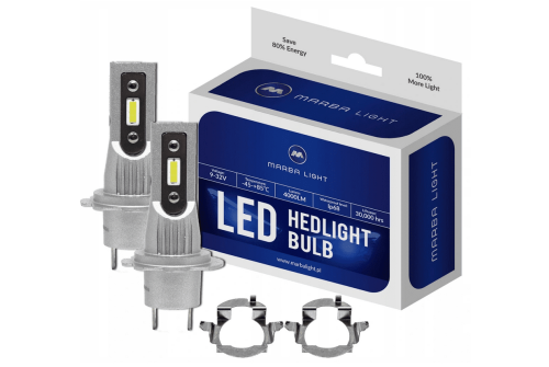 H7 CSP LED, CE E9 certifierade, 4000 LM 6000K CANBUS, 2 lampor -  för VW Pasat B5 FL