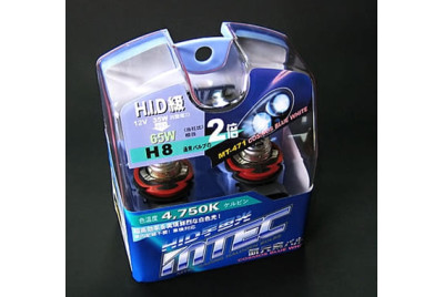 Halogen bulbs H8 35W 4750K blue-white HID-style light, 2-pack from MTec for automotive lighting