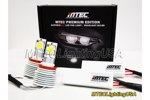 MTEC 6000K H8 H9 H11 LED Dimljus / DRL / Halvljus, extremt starka 3100+ Lumen, BMW 7 F01/F02