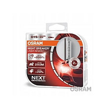 Xenonlampa D1S, 2st Night Breaker Laser 200%, Osram