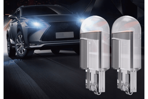 Powerful T10 LED COB, HPC 360, 12V (W5W , W3W, R10), 4 in each pack