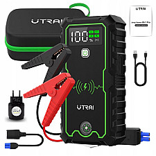 Jump Starter Powerbank 16000mAh 2500A Trådlös Laddning LCD-Display, Other