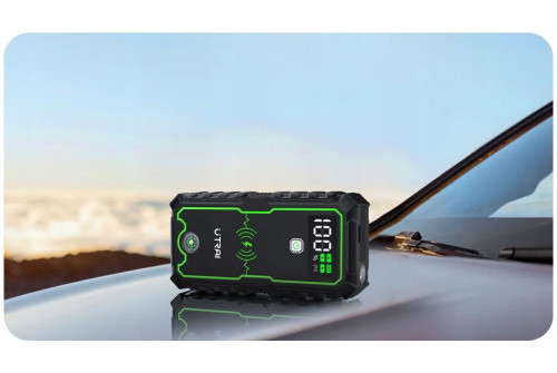 Jump Starter Powerbank 16000mAh med LCD-display och trådlös laddning från UTRAI