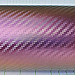 Vinylfolie, 3D kolfiber imitation, kameleont färg guld-rosa, pris per 10 x 152 cm