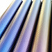 Vinylfolie, 3D kolfiber imitation, kameleont färg guld-rosa, pris per 10 x 152 cm