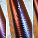 Vinylfolie, 3D kolfiber imitation, kameleont färg guld-rosa, pris per 10 x 152 cm