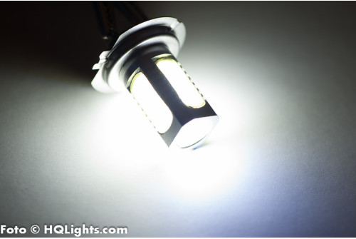 H8 Xtreme LED, extra powerfull 7.5W 400LM, 5 led, white 6000K (1 lamp)