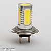 LED-lampa, H7, Extra Stark, 7.5W, 400LM, 5 LED, Vit 6000K