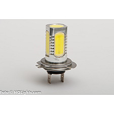 LED-lampa, H7, Extra Stark, 7.5W, 400LM, 5 LED, Vit 6000K