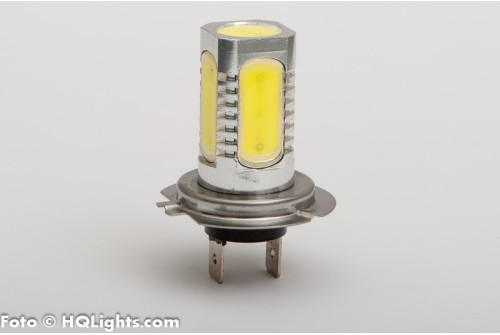H7 Xtreme LED, extra stark 7.5W 400LM, 5 led, vit 6000K (1st)