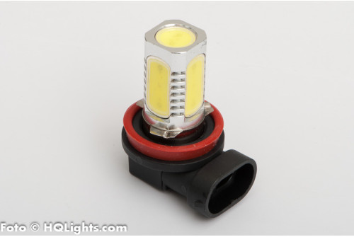 H8 Xtreme LED, extra powerfull 7.5W 400LM, 5 led, white 6000K (1 lamp)