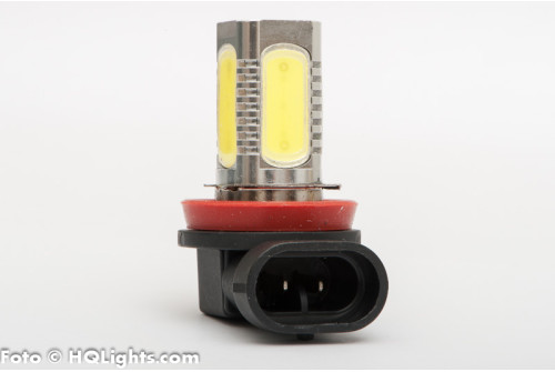 H8 Xtreme LED, extra powerfull 7.5W 400LM, 5 led, white 6000K (1 lamp)
