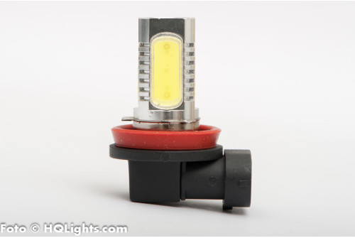 H8 Xtreme LED, extra powerfull 7.5W 400LM, 5 led, white 6000K (1 lamp)