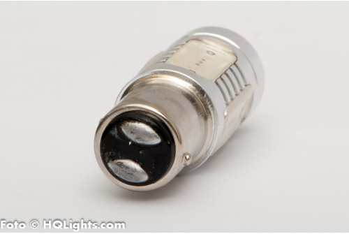 BAZ15D Xtreme LED, extra stark, 5 led, CREE, röd 24v (1st) bromsljus
