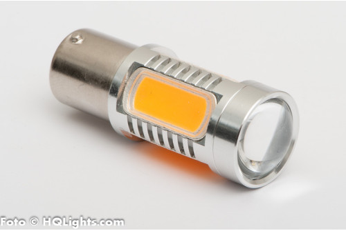 BAU15S (PY21W)  Xtreme LED, extra stark, 5 led, CREE, gul/orange 24v (1st)
