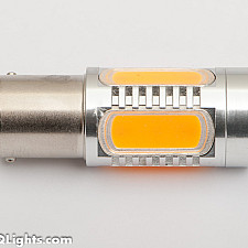 LED-lampa, BAU15S (PY21W), extra stark, 5 LED, CREE, gul/orange, 24V