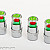 Air Vent Cap, Universal Kit, Chrome, With Tire Pressure Warning, For 2.4 Bar (36PSI), 4pcs