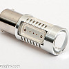 LED-lampa, BA15S (P21W), Xtreme, extra stark, 5 LED, CREE, röd, 12V