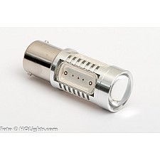 LED-lampa, BA15S (P21W), Xtreme, extra stark, 5 LED, CREE, röd, 12V