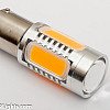 LED-lampa, BA15S (P21W), Xtreme, extra stark, 5 LED, CREE, gul/orange, 12V