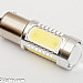 BA15S (P21W)  Xtreme LED, extra stark, 5 led, CREE, vit 24v (1st)