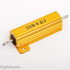 LED Lamp Resistor, 50W 6 Ohm, Canbus