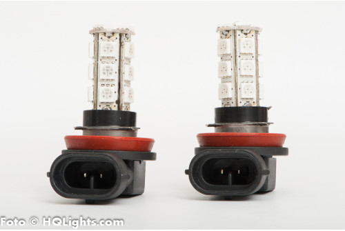 H8 LED lamp, 18 leds, 2 lamps