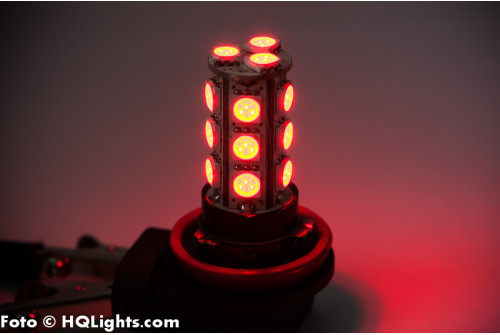 H8 LED lamp, 18 leds, 2 lamps