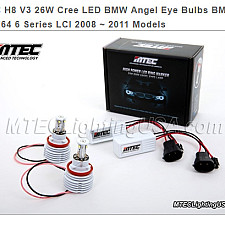 LED Kit, Extreme Power, 7000K, 26W, H8, for BMW F01 7-Series Angel Eyes, Mtec