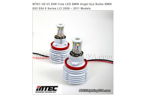 Mtec Extreme Power LED kit för BMW F01 F02 7-serie Angel Eyes ringar, H8, 7000K, 26W (v3)