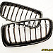 BMW Grill / Njurar, E39, svart blank