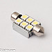Spoollampa 37mm, canbus, 6 LED, vit 6000K, med kylfläns, 1st