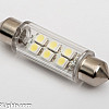 LED Bulb, Festoon C5W 41mm White 6000K, 1 Lamp