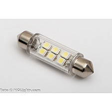 LED Bulb, Festoon C5W 41mm White 6000K, 1 Lamp
