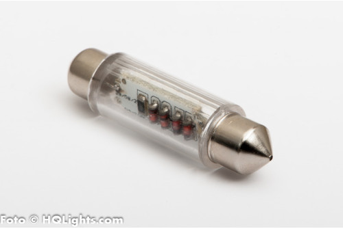 Spoollampa C5W LED 41mm vit 6000K (1st)