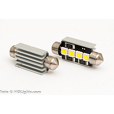 LED Bulb, Festoon C5W 41mm 4 LED Canbus White 6000K 2 Lamps