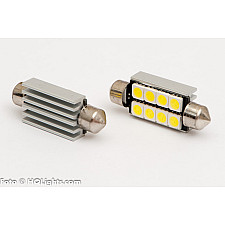 LED Bulb, Festoon C5W 41mm 8 LED Canbus White 6000K, 2 Lamps