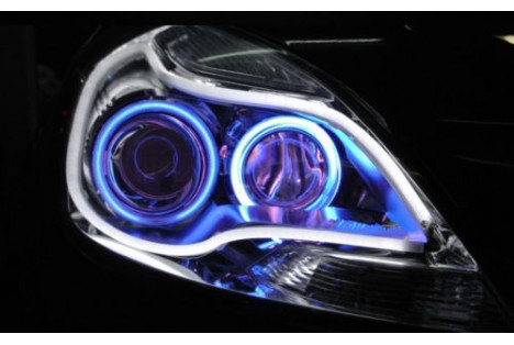 Mjuka DRL Tuber, kritvita, 12V, 60cm (2 st)